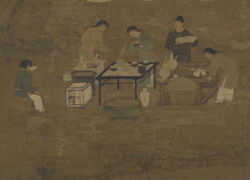 重拾“圍爐煮茶”文化，一起看看故宮藏畫里的“圍爐煮茶”[精制鋼圍爐茶桌](圖6)