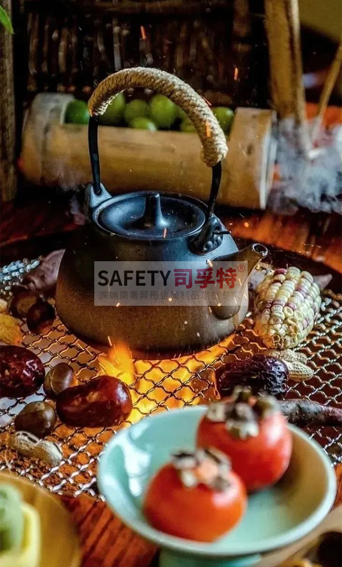 圍爐煮茶小貼士：火災(zāi)、中毒、燙傷需防范[精制鋼圍爐茶桌](圖2)